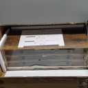 QEEIG Bathroom Shelves Over Toilet - Wall Mounted Floating Shelves Toilet Paper Storage Small Farmhouse Decor Shelf 16 inch Set of 3, Rustic Brown (019-BN3)