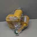 Geedel Rotary Cheese Grater - Upgraded Vegetable Shredder with 4 Interchangeable Blades, Easy to Clean Cheese Shredder with Handle, Kitchen Grater Nuts Grinder for Cutting Cheese, Vegetable, Nuts (Yellow)