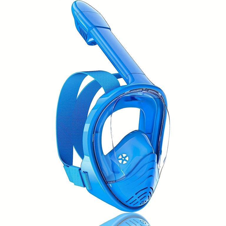 Full Face Snorkel Mask for Adults Teen, Snorkeling Gear with Detachable Camera Mount,Panoramic 180° View, Anti-Fog Anti-Leak Snorkling Set for Man and Women