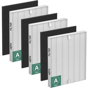 115115 Filter A Replacement Compatible with Winix Plasma Wave Air Purifier C535 5300 5300-2 6300 6300-2 5000 9000 C909 AM90,3 Pc H13 True Size 21 Filters and 3 Pc Carbon Pre-filters By Improved hand