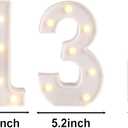 13th Birthday Decorations for Girls Boys,13th Birthday Party Decorations for Centerpieces Table,Light Up Numbers 13 Sign for Party Backdrop Wall Decor for 13 Wedding Anniversary Decoration