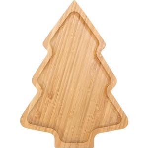 Cabilock Christmas Tree Serving Platter Tray, Bamboo Cheese Charcuterie Board, Cartoon Christmas Tree Shaped Dining Plate Snack Plate Xmas Decoration, Charcuterie Boards for Holiday Thanksgiving