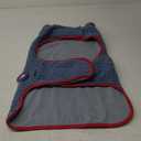 Cyeollo Dog Coat Reversible Dog Jacket Winter Sherpa Dogs Sweater Clothes for Cold Weather Fleece Warm Pet Coats for Medium Dogs, Blue (XX-Large (38-65lbs))