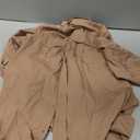 Women's UPF 50 Long Sleeve Sun Protection Safari Fish Hiking Shirts (Brown, L)
