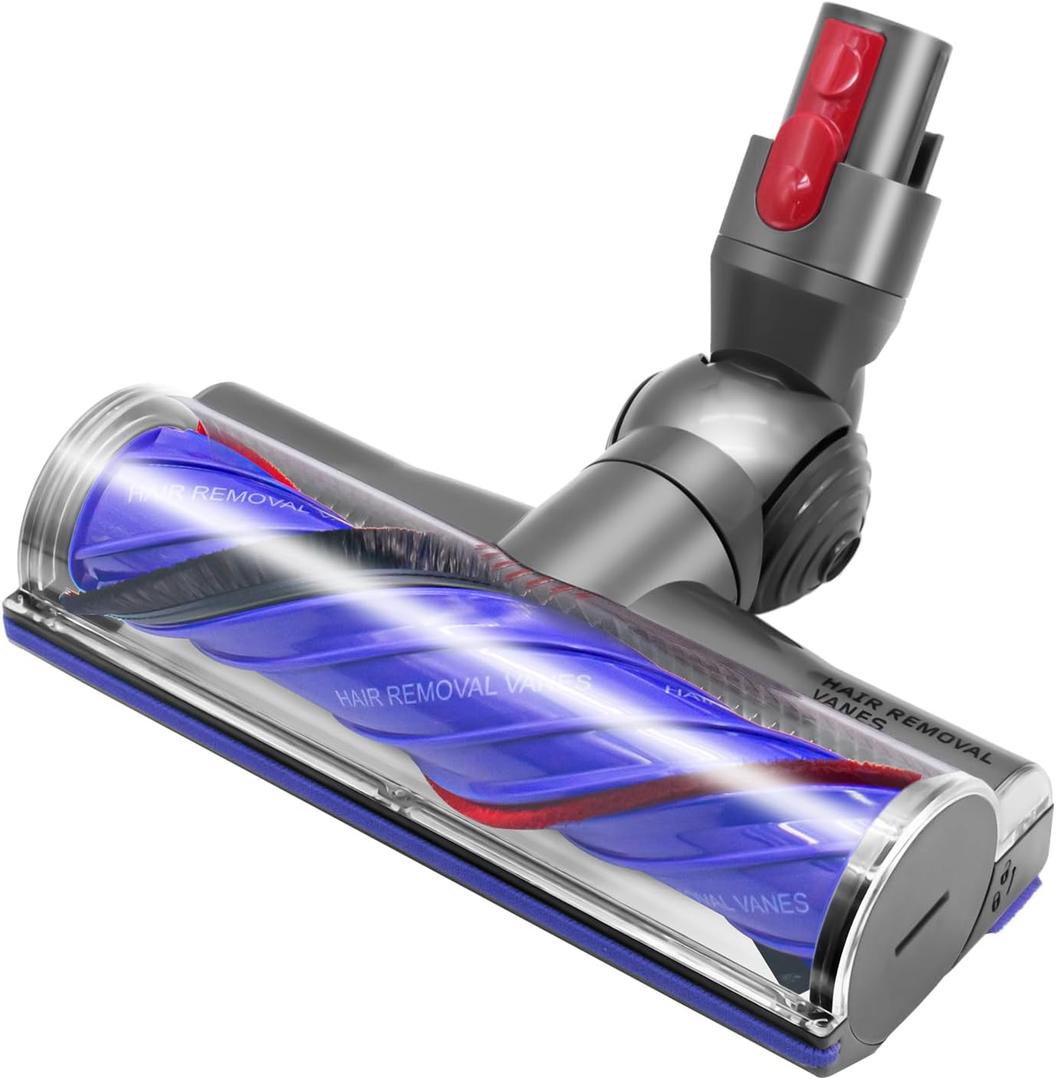 Upgraded Anti-Tangle Quick-Release Motorhead Cleaner for Dyson V7 V8 V10 V11 V15 Vacuums Models Cleaner Head Dyson SV10 SV11 SV12 SV14 Replacement Part Electric Head for Hardwood Floor Carpets