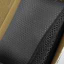 Cat Litter Box Mat: 47"x 36" Waterproof Kitty Cat Litter Trapping Mat, Easy-clean Double-layer Scatter Control Pad Rug (Black)