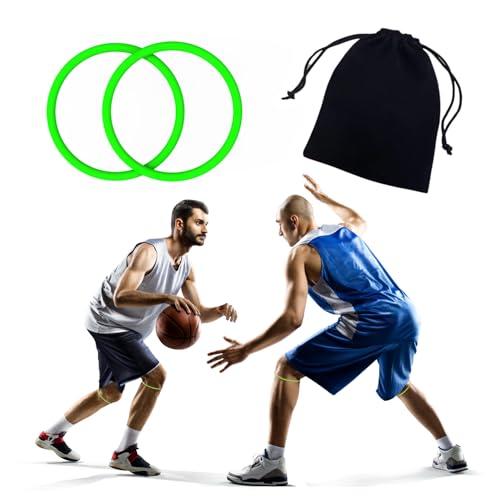 Hellpnoom Professional Patella Knee Strap for Targeted Pain Relief - 2 Pack Set for Basketball, Running, Sports (Green), Pack 2
