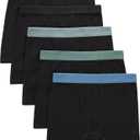 boys Hanes Originals Ultimate Supersoft Boys' Boxer Brief Underwear, Assorted, 5-pack (Small, Black)