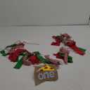 WAOUH Pizza Highchair Banner for 1st Birthday - Fabric Rag Garland Decoration, Cake Smash Photo Prop (80in)