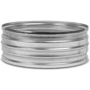 10" Inch Galvanized Metal Vent Duct Connector - Round Extension for Ventilation - 10 Inch Metal Dryer Vent Coupler and Hose Coupling - Durable Dryer Pipe Connection - Male Fit