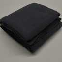 Bedsure 100% Cotton Blanket Queen Size for Bed - Breathable and Soft, Waffle Weave Blanket for Summer Spring, Black, 90x90 Inches