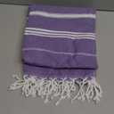 WETCAT Turkish Beach Towel Oversized (38"x71") 100% Turkish Cotton, Made in Turkey - Sand Free, Extra Large, Ultra Soft, Quick Drying, Compact & Lightweight for Travel - Lilac