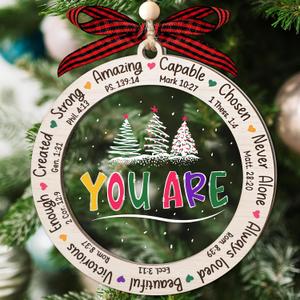 Christian Gifts for Women, 2025 Christmas Ornaments, Christian Christmas Ornaments, Religious Gifts for Women, Religious Ornament, 2025 Ornament, Xmas Gift for Friends, Friendship Gift (2. Bible Verse)