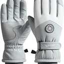 Winter Ski Snow Gloves for Men, Women, Youth | Touchscreen & Waterproof Cold Weather Hand Warming Gloves Winter Work Gloves (Gray)