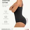 FeelinGirl Shapewear Bodysuit Tummy Control Body Shaper for Women Seamless Waist Snatching Shaper (Black, X-Small-Small)