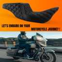 Artudatech Rider Passenger Seat Front Rear Cushion Black For Harley-Davidson Street Glide EFI FLHX 2008-2023, For Harley Road Glide Special FLTRXS 2015-2023 Road King Special FLHRXS 2017-2023