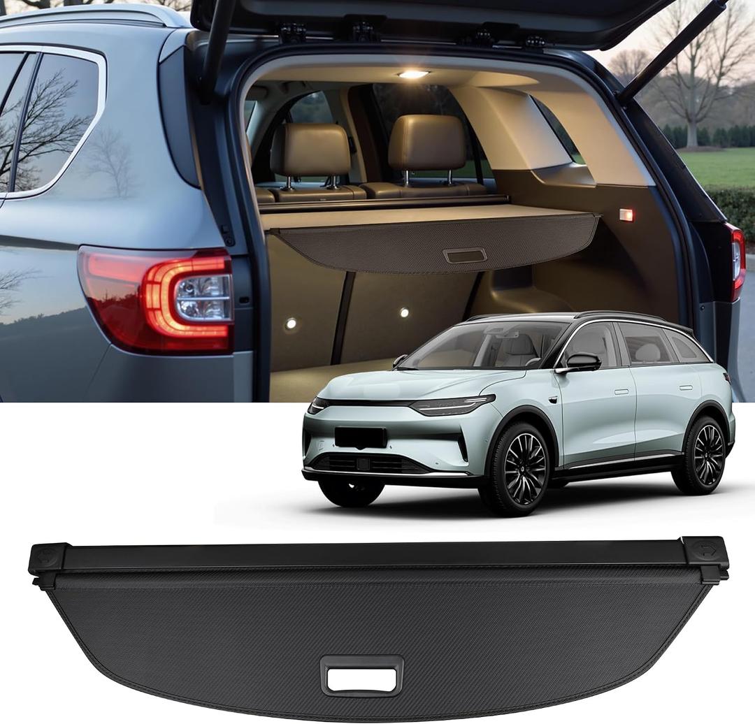 Cargo Cover for Mazda CX50 CX-50 2023 2024 2025 Accessories,Trunk Cover Anti Peeping Sunshade Retractable Safety Cover for Mazda CX 50 2025 2024 2023 (Carbon Fiber Texture)