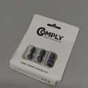 Comply 400 Core Series | Memory Foam Replacement IEM Ear Tips for Campfire Audio, Sennheiser, & More | Superior Noise Isolation, Ultimate Comfort, Secure Fit | TechDefender, Black (S/M/L) (3 Pairs)