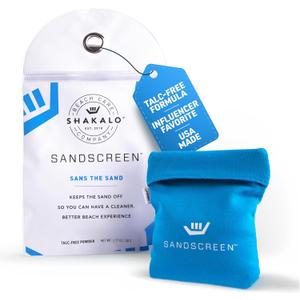 SHAKALO Sand Removal Bag Talc-Free Sand Remover for Beach Days Helps Remove Grains from Skin Without Water Portable Microfiber Beach Accessories Must Haves for Hands, Feet, and Legs Pack 1