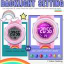 3D Cartoon Waterproof Watches for Girls with Alarm - Best Toys Gifts for Girls Age 3-12