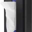 Magnetic Laundry Dryer Sheet Dispenser, Tissue Holder, Garbage Bag Dispenser for Fridge, Kitchen, Laundry (Black)