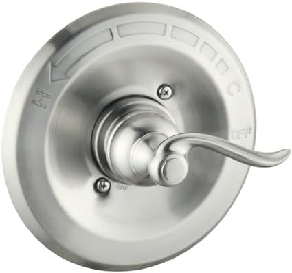 DLymtrx Replacement for Delta 13/14 & 1300/1400 Series BT14096 Trim Kit, Shower Cover Plate with Handle (Cartridge and Valve Not Included),Brushed Nickel
