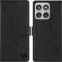 ZZXX for Motorola Moto Edge 2025 Wallet Case with [RFID Blocking] Card Slot Kickstand Magnetic PU Leather Flip Fold Protective Phone Case for Moto Edge 2025 Case Wallet(Black-6.7 inch)