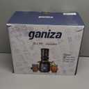 Ganiza Juicer Machines, Slow Masticating Juicers with Large Feed Chute for Whole Fruits & Vegetables, Cold Press Juicer with 3 Replace Filters for Batch Juicing, Easy to Clean, BPA Free(Silver)