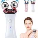 Microcurrent Facial Device - Electric Face Lifting & Toning for Face & Neck for Mother & Companion - Handheld Skin Care Device (White)