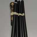 JOYIN Halloween Staff, Elegant Vintage Gold Walking Cane Prop Stick Kids Women Men Costume Party, Halloween Cane for Pretend and Play Costume, Vampire Dress Up Parties