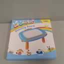 Kikidex Magnetic Drawing Board, Toddler Girl Toys for 1-2 Year Old, Doodle Board Pad Learning and Educational Toys for 1 2 3 Year Old Baby Kids Birthday Gift(Light Blue)