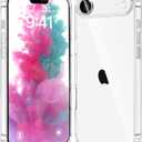 2 x JJGoo Compatiable with iPhone Air Case Clear, Transparent Shockproof Phone Cases, Slim Anti-Scratch Hard PC Back Protective Cover Bumper