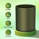 Silicone Boot Compatible with Sinple Midern 24/30/40 oz Tumbler with Handle/Trek Pivot, Protective Anti-Scratch Bottle Bottom Sleeve Cover Compatible with Sinple Midern Tumbler (Chameleon Dark Green Gold)