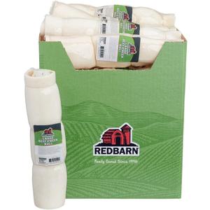 Redbarn Pet Products All-Natural Large Beef Cheek Rolls for Dogs, Uncoated - Single Ingredient Grain-Free Chew Treat Naturally Rich in Collagen - No Artificial Preservatives - Pack of 12 (EXP 09/12/29)