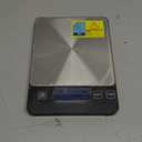 NASA-Grade 33lb Digital Kitchen Scale, Precisely Measures Grams and Ounces for Baking and Cooking,304 Stainless Steel (Silver Black)