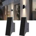 SOTTLOT Solar Sconce Lights Outdoor, Dimmable Solar Wall Lights Up and Down, 3000K 700LM Solars Lights Outdoor IP65 Waterproof for Yard Patio Garage Porch, 2pcs
