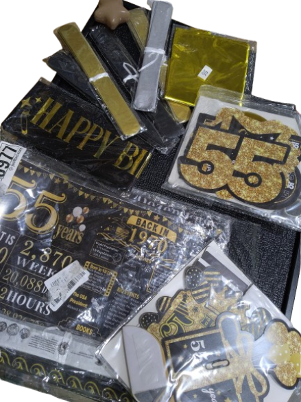 Decorations Happy Birthday 55 Years Old 