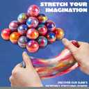 JOYIN Slime Party Favors, 24 Pack Galaxy Slime Ball - Stretchy, Non-Sticky, Mess-Free, Stress Relief, and Safe - Toys for Girls and Boys - Easter, Classroom Reward, Party Supplies, Valentines