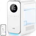 Dreo Humidifiers for Bedroom, Top-filled Smart Quiet Cool Mist Humidifier for Large Room Home, Oil Diffuser & Nightlight, 50Hours Runtime for Indoor Plants, with Alexa/Google, White