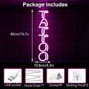 Tattoo Neon Sign - Vibrant Pink LED Wall Light for Tattoo Shops & Trendy Spaces, USB-Powered with Hanging Kit, Eye-Catching Decor for Artists & Shop Owners