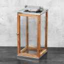 Mango Wood Handmade Indoor Outdoor Candle Lantern Decorative Lantern Candle Holder, Lantern
