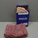 MIULEE Pink Spring Throw Pillow Covers 20x20 Inch Set of 4 Boho Farmhouse Cushion Cases Decorative Gradient Pillow Cases Corduroy Striped Home Decor for Couch Sofa Living Room Bed Valentine Decor