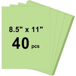 Light Green Cardstock 8.5 x 11 Thick Paper, 40 Sheets 65 LB/180 GSM, Cardstock Printer Paper for Invitations, Menus, Wedding, DIY Cards, Kids School Supplies
4.6
4.6 out of 5 stars
(38)