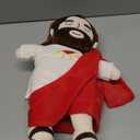 Jesus Plush Breathing with Glow&Songs, Soothing Jesus Stuffed Doll Heart of Jesus Toy Savior Doll for Church Sunday School Religious Easter Gift for Kids (Red)