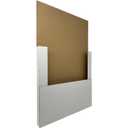 50 Pack Vinyl Record Shipping Mailing Box Mailers, 12.5" x 12.5" x 1", Perfect for 12-inch Lp Album, Height Adjustable Cardboard, White (EM1201)