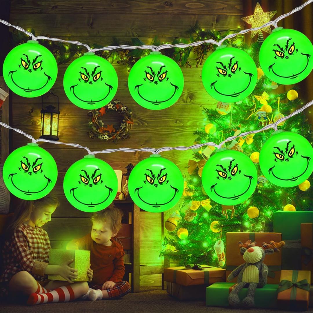 Christmas Lights 10Ft 20 LEDs Christmas String Lights Green Christmas Decorations with Battery Operated for Tree Home Garden Indoor Xmas Decor (Green A) Christmas Lights 10Ft 20 LEDs Christmas String Lights Green Christmas Decorations with Battery Operated for Tree Home Garden Indoor Xmas Decor (Green A)