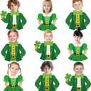 2 x St Patricks Day Classroom Bulletin Boards Decorations St. Patrick's Day DIY Cutouts March Leprechaun Suit and Dress Paper Cutting Green Irish