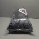 JOLLYVOGUE Calming Dog Bed Medium Size Dog, Anti-Anxiety Donut Medium Pet Bed, 31 inches Fluffy Faux Fur Round Cat Bed, Fits up to 45 lbs Pets (Smoke Black) (31.0"L x 31.0"W x 8.0"Th, Dark Grey)