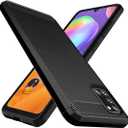 Osophter for Galaxy A31 Case Shock-Absorption Flexible TPU Rubber Protective Cell Phone Cover for Samsung Galaxy A31(Black) 