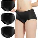 Carer Incontinence Underwear for Women Washable Leak Proof Underwear for Women 150ml Super Absorbent Bladder Leak Underwear for Womens Incontinence Postpartum Leakage Protective Panties 3 PCS, XL, Size XL